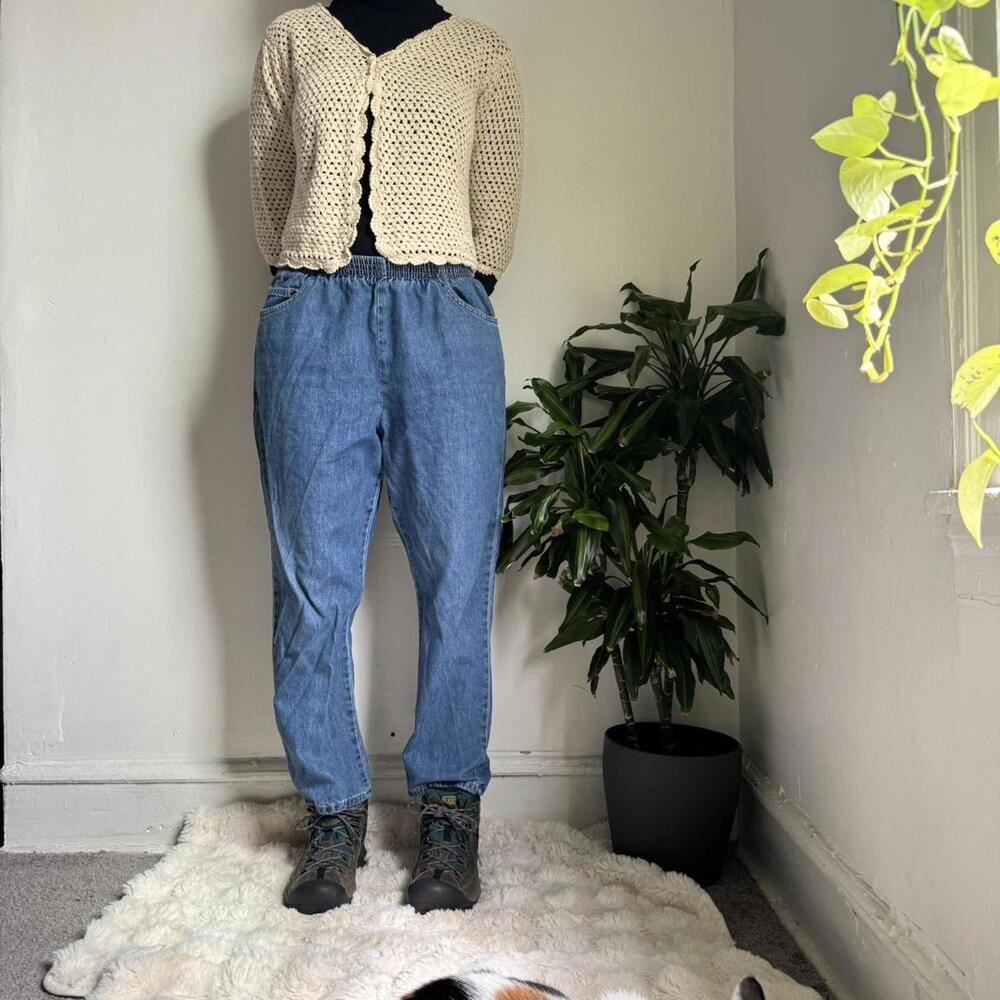 Vintage Medium wash denim trousers size 12